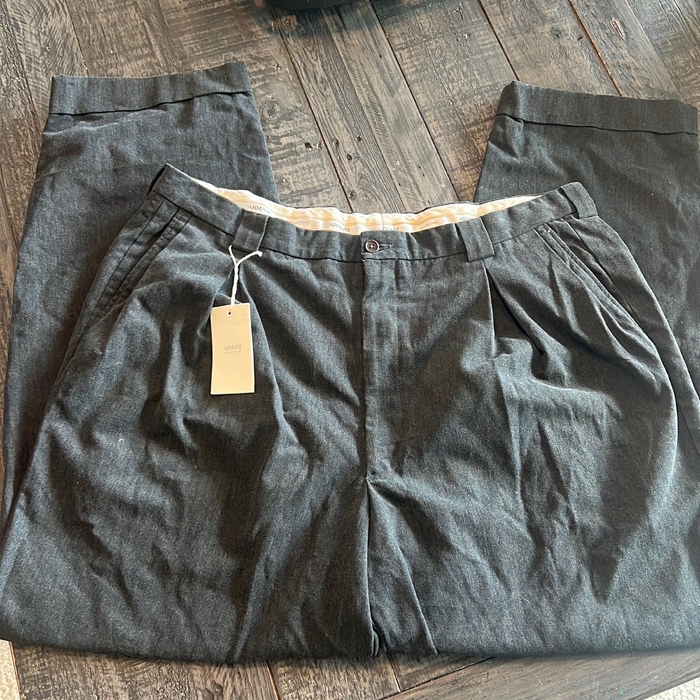 Armani Collezioni Gray Dress Pants